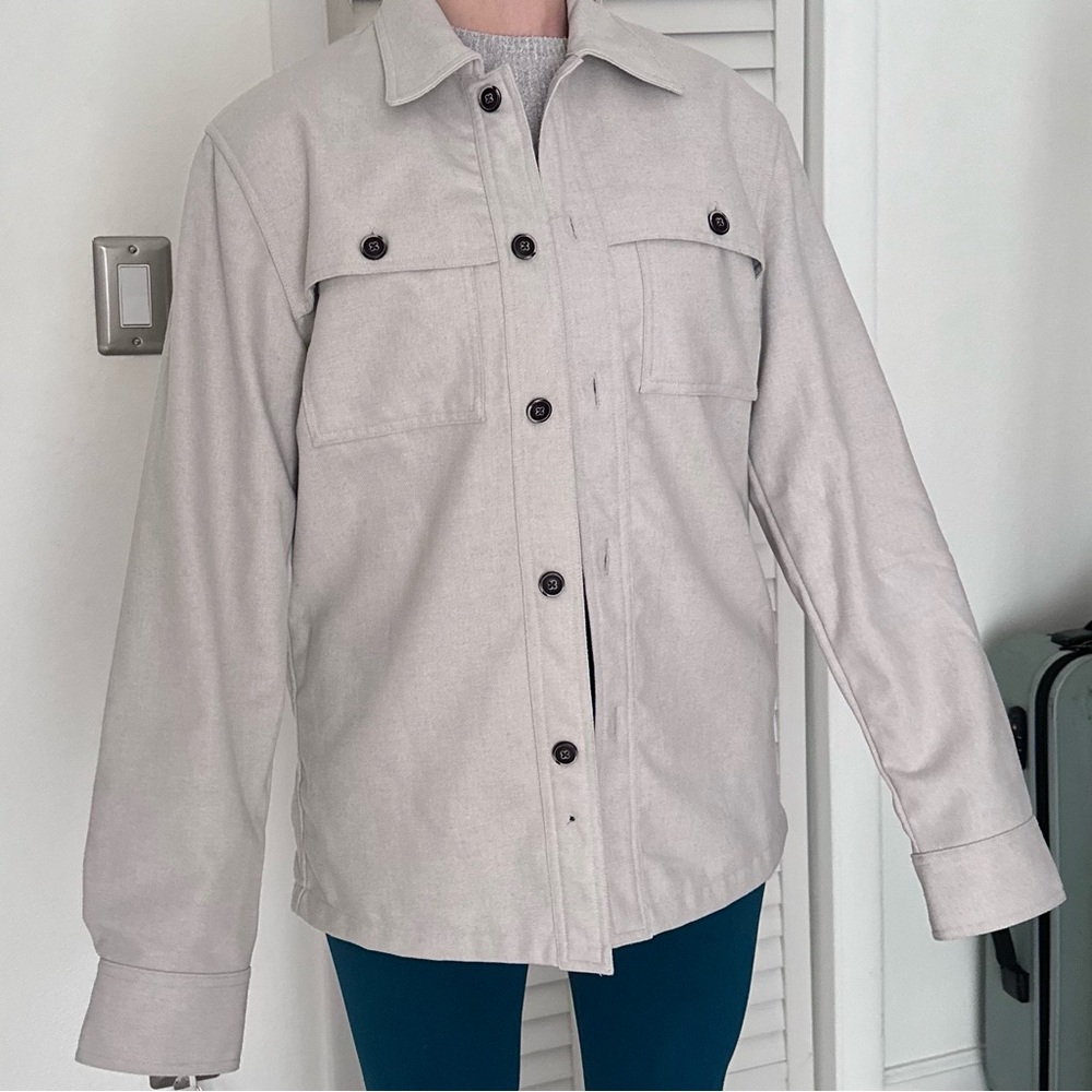 Dan John double pocket wool blend shirt Sz M